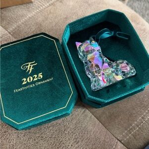 Feastivities Ornament 2025 Crystal Cat
